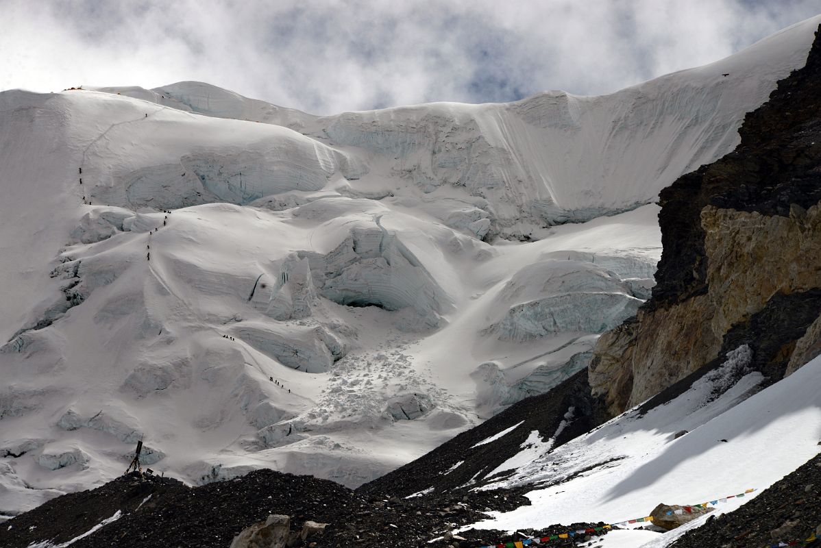 02 Climbers On The Way To The North Col From Mount Everest North Face Advanced Base Camp 6400m In Tibet 